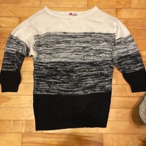 Divided sweater